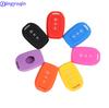 Jingyuqin 3 Buttons Silicone Remote Key Fob Case Cover For Renault Duster Sandero Logan Clio Captur Laguna Scen 2015 2016 2017