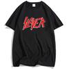 Футболка для молодежи SLAYER с принтом тяжелой металлической группы, футболка с коротким рукавом, хлопок, унисекс, уличная одежда, хип-хоп принт, топ