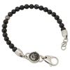 DIESEL DX0848040 Beaded Bracelet In Black Multi/Silver, Braveman (Mohawk) Style, Men's Accessory [Parallel Import]