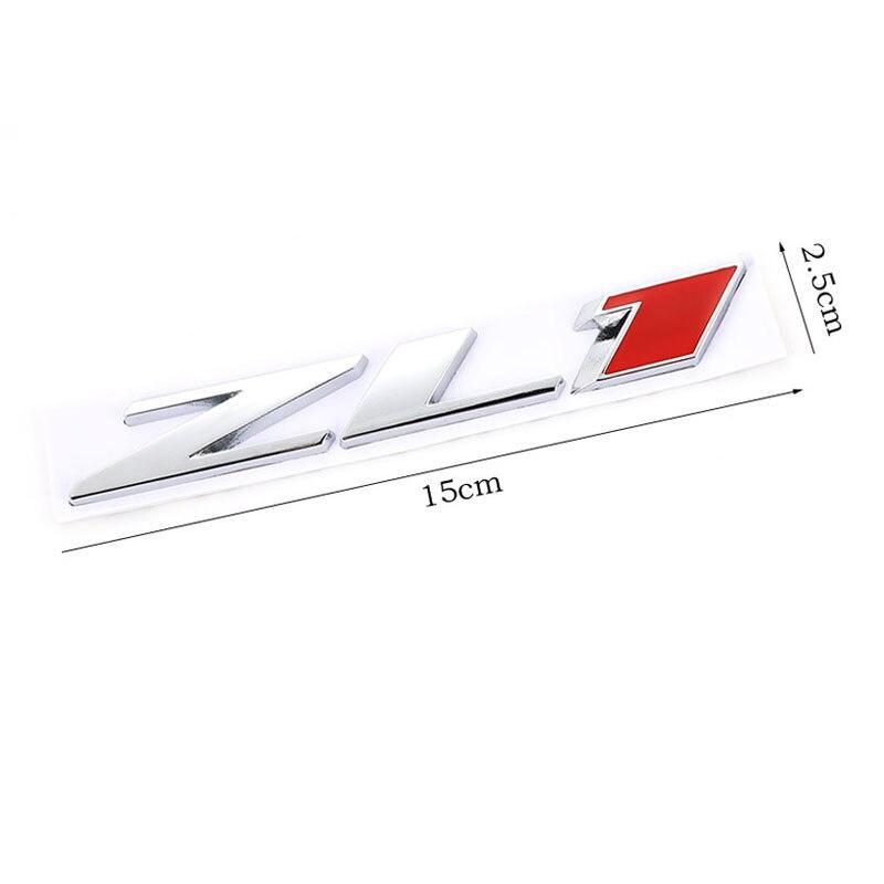 ZL1 Metal Car Sticker Emblem Badge Trunk Decals for C-hevro/let Camaro ZL1 Colorado Z71 OFF ROAD 4X4 SIERRA GMC Suburban Stickers