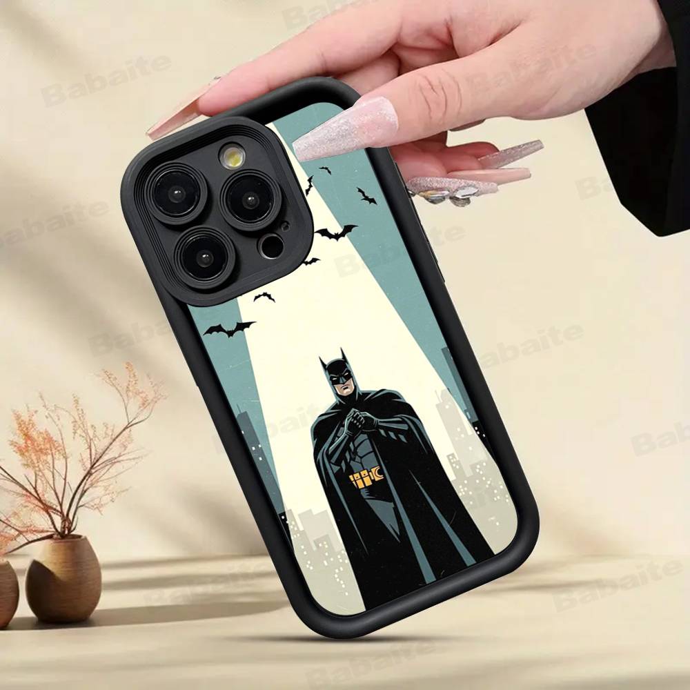 Чехол для телефона W-Batmans-r для iPhone 17 16 15 14 13 12 11 Pro Max Plus Mini Счастливым покрытием