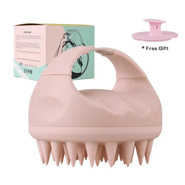 Инструмент для ухода за волосами, скруббер для волос, щетка для душа, отшелушивающая расческа, силиконовый массажер для кожи головы, щетка для шампуня для роста волос и массажа