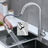 304 Stainless Steel Pull-out Kitchen Faucet Double Water Outlet Hot and Cold Vegetable Sink Faucet