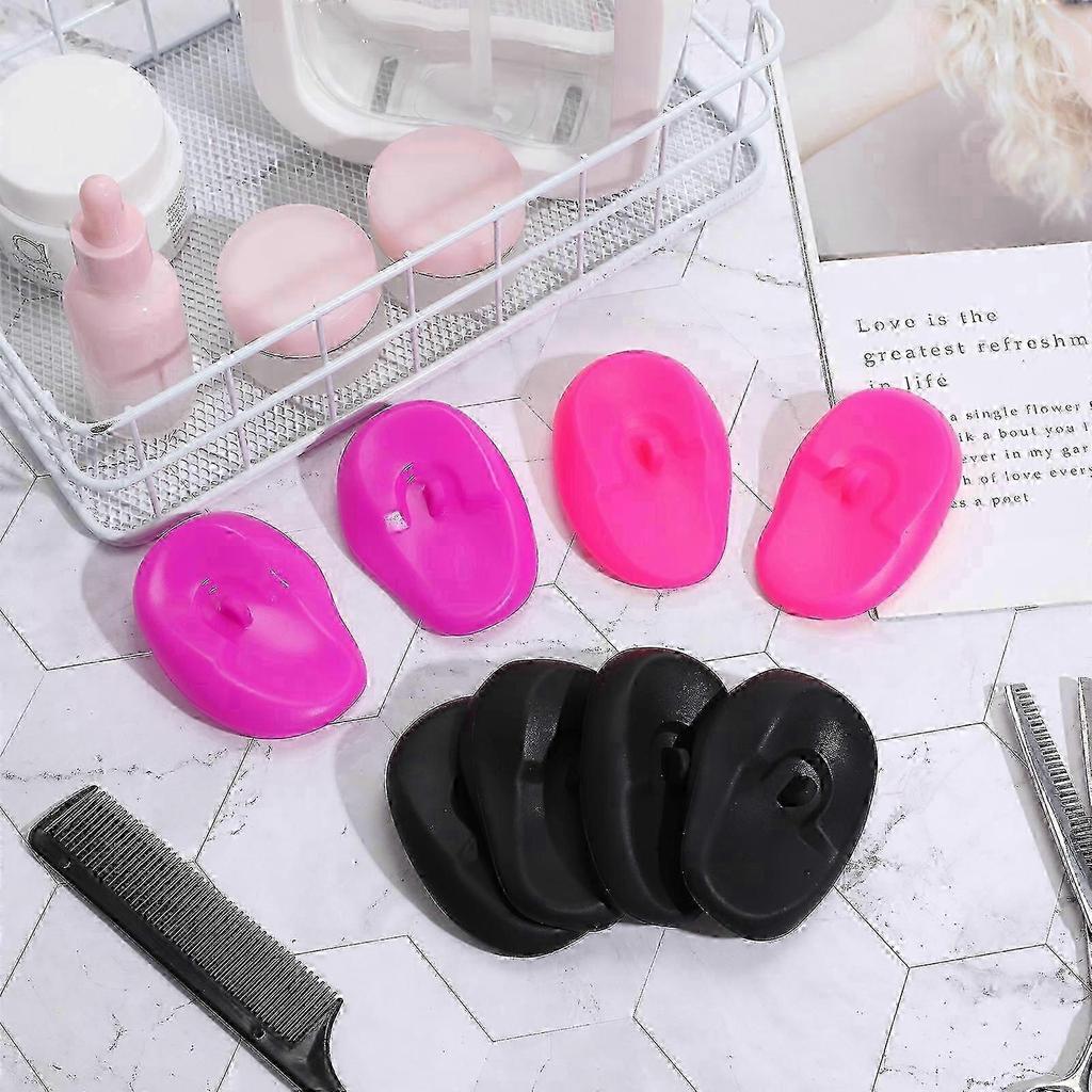 4 Pairs Silicone Hairdressing Ear Cover Simple Hairdressing Supple Ear Cover