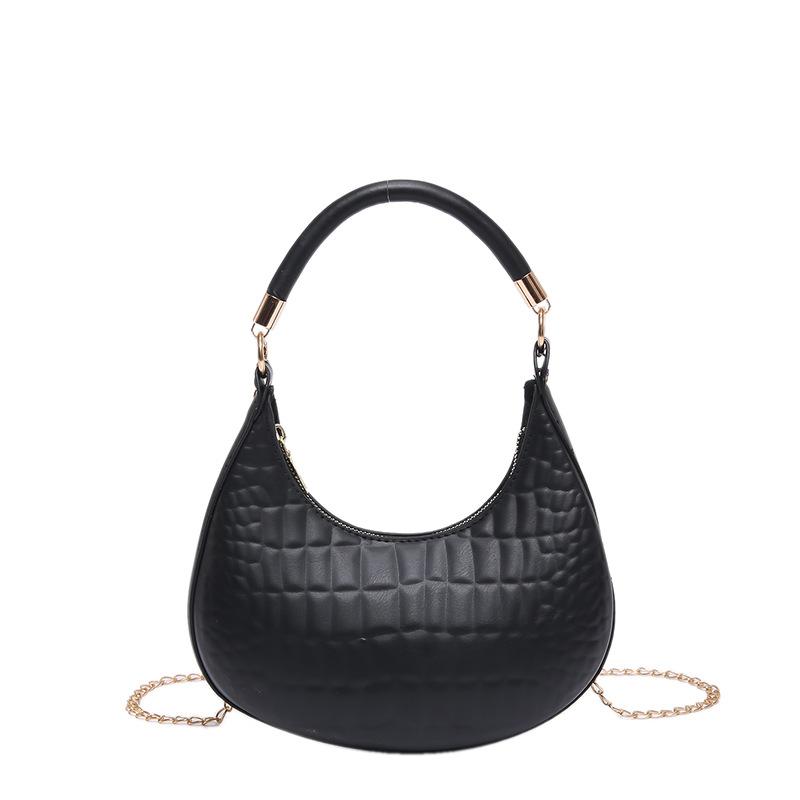 Повседневная сумка на одно плечо, однотонная женская сумка 2024 года, модная корейская версия новой простой и модной сумки под мышкой