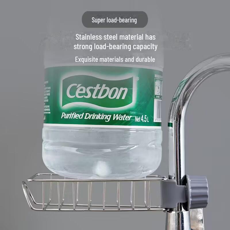 Подставка для кухонного крана из нержавеющей стали для губки, мытья посуды и хранения