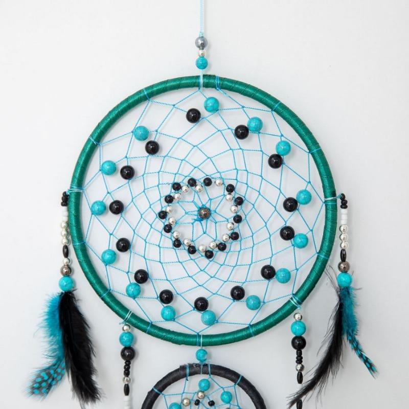 Dream Catcher Net Hanging Ornament, Luminous Crystal Stone Shop Dream Net Pendant, Wind Chime Colored Home Decoration