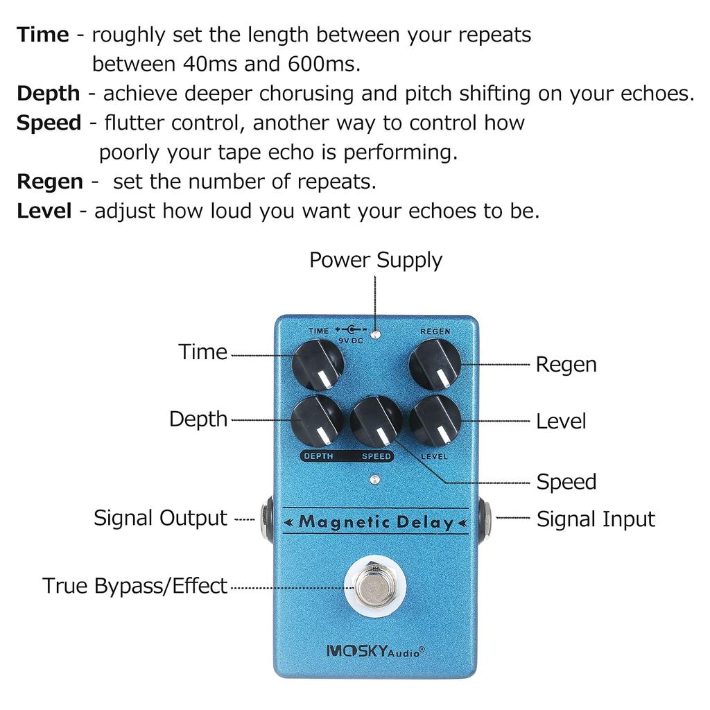 Педаль эффектов Sunydog Delay Echo для гитары