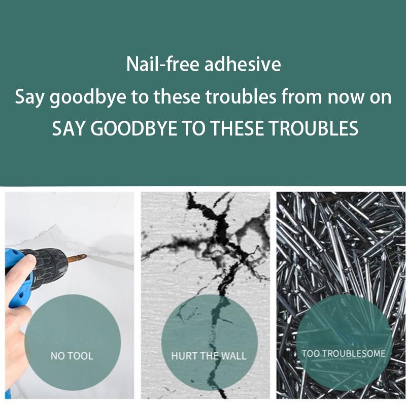 1/2/3 шт. Настенный крючок-наклейка Невидимый Влагостойкий Прочный Простой Экономия места Подвесной крючок Влагостойкий