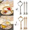 2/3 Tier Cake Plate Stand Crown Handle Fitting Rod Wedding Party Display Stand
