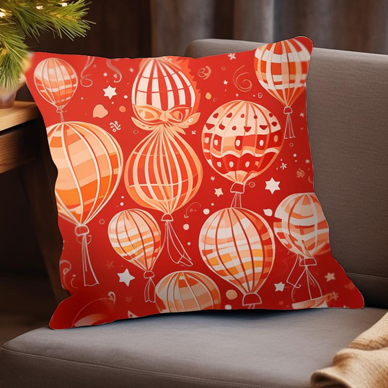 1 шт. Двусторонняя печать винтажный праздничный чехол для подушки 17,7*17,7 дюймов наволочка устойчивая к пятнам дизайн для декора гостиной без сердцевины в комплекте