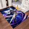 Swordsman Anime Art Carpet suitable as a non-slip mat for the living room or bedroom sofa