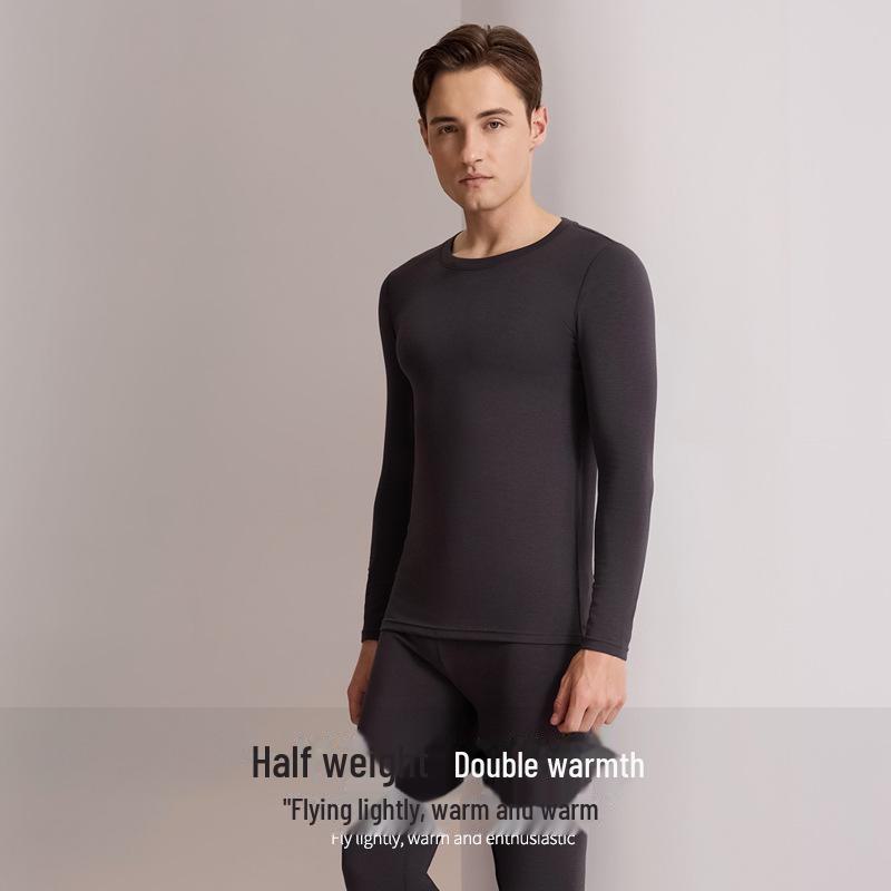 Мужской комплект термобелья из кашемира и шелка: Теплый начесанный верх и низ на осень/зиму