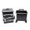 Detachable Rolling Makeup Portable Case Large Storage Cosmetic Trolley 4 Layers Makeup Organizers Travel Case with Key