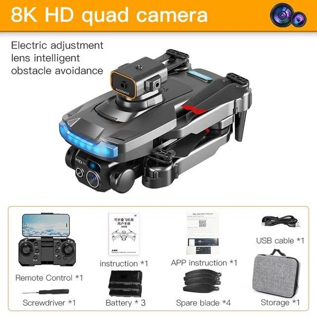 2024 Новый Дрон P15 GPS 4K Аэрофотосъемка Самолет HD Двойная Камера Предотвращение Препятствий Позиционирование Предотвращение Столкновений Квадрокоптер Детская Игрушка Подарок