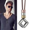 Zinc Zinc Alloy Simple Clavicle Chain Ins Style Necklace Fashion Jewelry Men Leather Necklace Sweater Chain