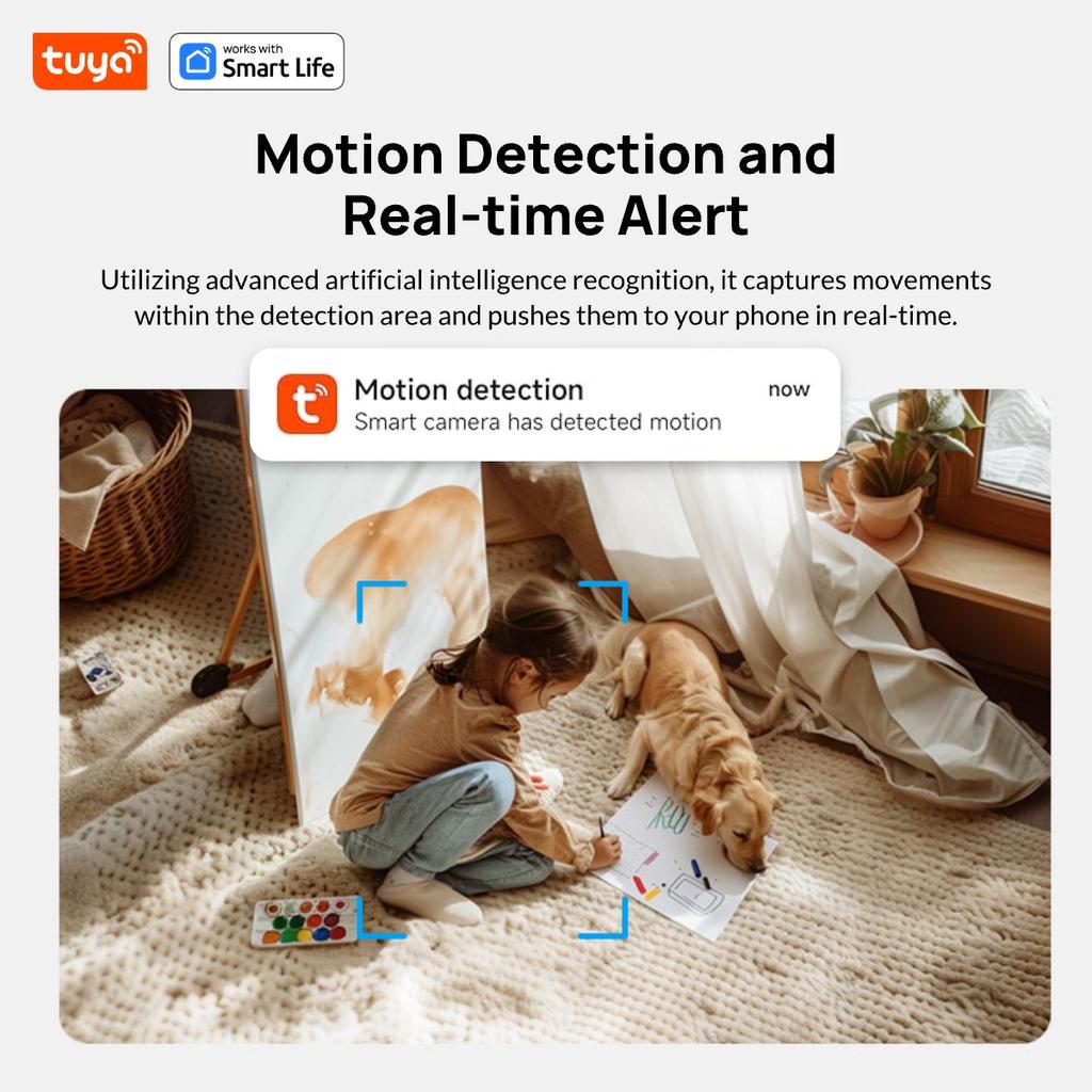 5G и 2.4G Tuya Smart Камера видеонаблюдения для дома, для помещения/улицы, камера для ребенка/пожилого человека/питомца с приложением для телефона, цветное ночное видение, двусторонняя аудиосвязь