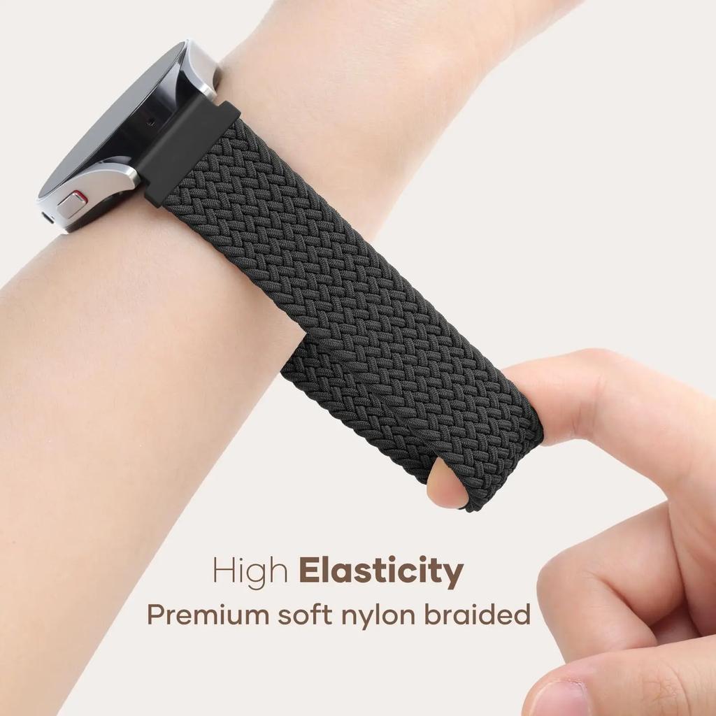 Для Amazfit Heilo Ремешок Браслет на руку Браслет Плетеный Solo Loop Быстросъемный Эластичный Ремешок для часов Браслет Ремешок Helio Чехол