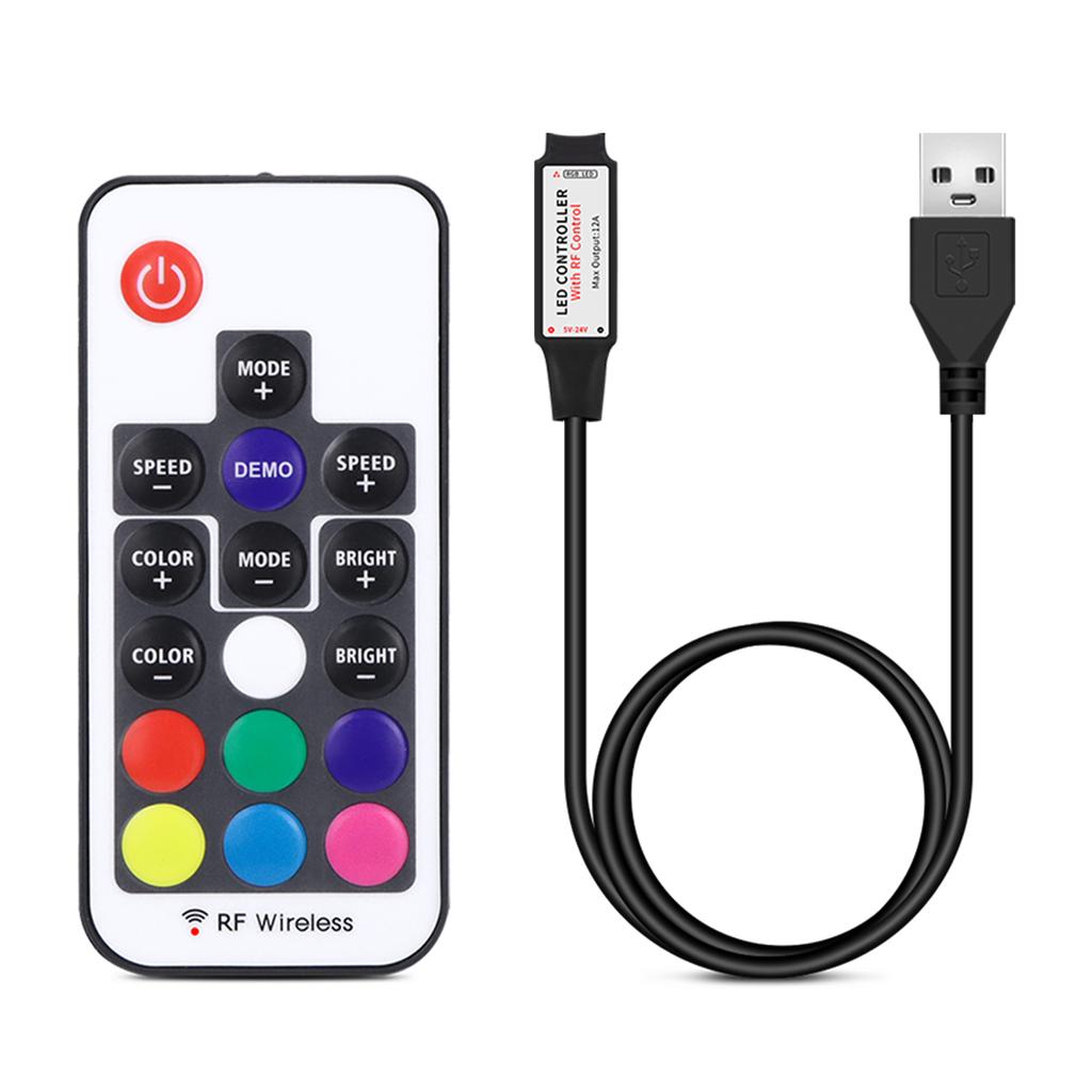 USB 5V LED RGB контроллер 11 кнопок беспроводной РЧ пульт для 5050 2835 RGB неоновых светодиодных лент