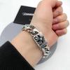 New Cross Bracelet Quan Zhilong Same Style Retro Dominance Coarse Cross Flower Bracelet for Men