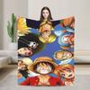 Japanese Adventure One Anime Piece-e Super Soft Blanket  Girls Boys Plush Bedding Couch Bed Flannel Bedspread Sofa Bed Cover
