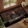 M-Megadeth Band Floor Mat INS Style Soft Bedroom Floor House Laundry Room Mat Anti-skid Bedside Area Rugs