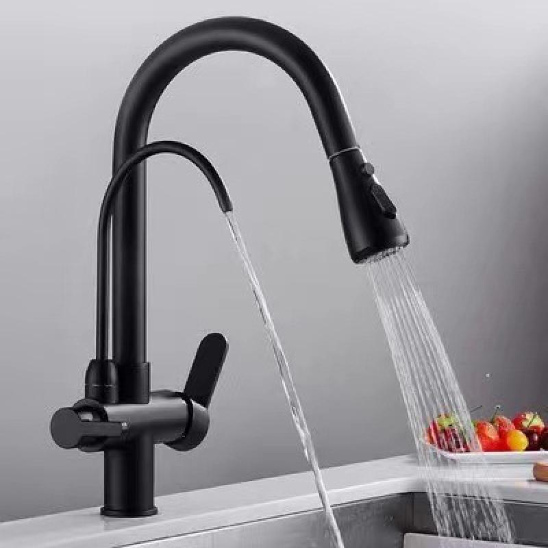Настенный кухонный смеситель TLXT с краном для очищенной воды