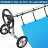 6 Pieces Pool Solar Cover Reel Attachment Kit Accessories Inground Swimming Pool Solar Cover Straps Clips With 6 Straps Hooks