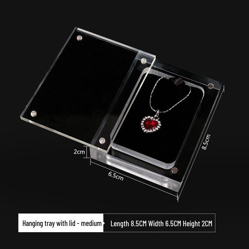 Прозрачная акриловая подставка для ювелирных изделий для ожерелий и кулонов