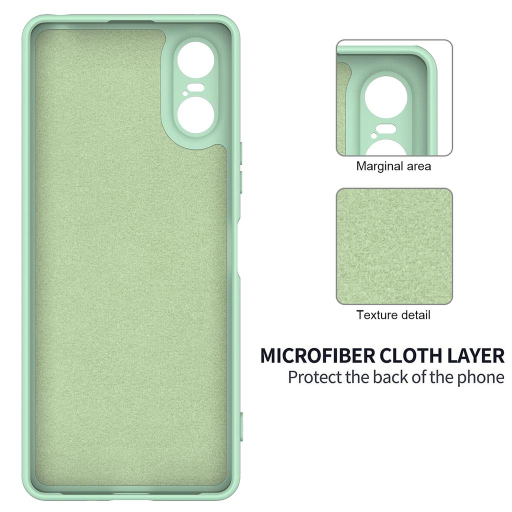 Для Sony Xperia 10 VI Чехол Жидкий Силикон Защитный Чехол для Телефона с Ремешком для Руки