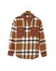 Azura Exchange Buttoned Plaid Shirt Jacket