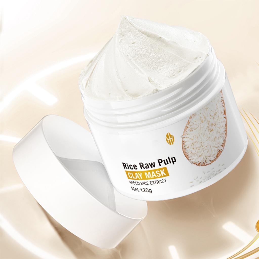 Пилинг-маска, глубокое очищение лица, носа, темных кругов, прыщей, рисовая очищающая грязевая маска, подходит для всех типов кожи