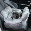 Переноска для собаки кошки в машину Автомобильное сиденье Кровать Складная Съемная Спинка Дорожный Рюкзак Коврик Для Маленьких Средних Животных Переднее Заднее Автомобильное Сиденье Сумка