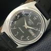 5 АВТОМАТИЧЕСКИЕ ЯПОНСКИЕ 7009A МУЖСКИЕ ВИНТАЖНЫЕ ЧАСЫ С АРАБСКИМ ЧЕРНЫМ ЦИФЕРБЛАТОМ a703050-1 R212-a703050