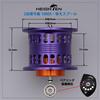 HEIGHTEN Reel Spool 2-Step Adjustable - Daiwa Bait Reel Replacement Spool with Bearings - Steez/Zillion/Ryoga/Morethan/Silver Wolf (Purple)