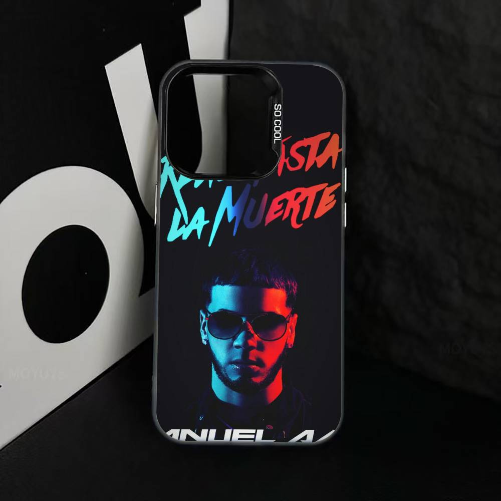 Чехол для телефона Rapper A-Anuel AA R-Real для iPhone 17,16,15,14,13,12,11 Plus,Pro Max,XS, Цветной Серебристый Чехол для телефона Funda Cover