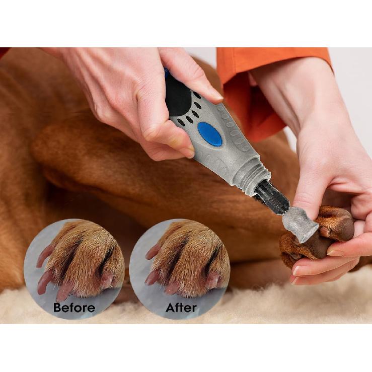 for Dremel Dog Nail Grinder - Diamond Bits Attachment for Dog Nail - 1/8'' Painless Nail Grinder Bits Won't Pull Hair or Get Hot for Large Medium