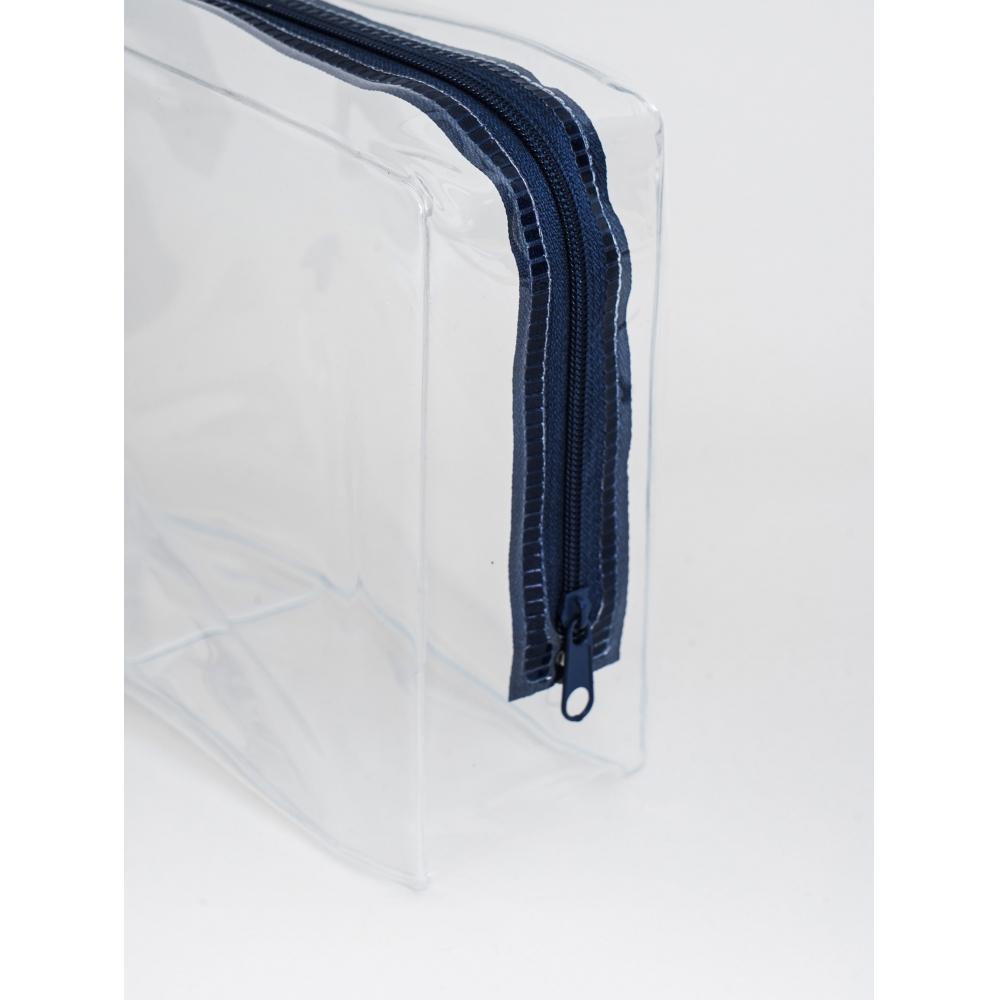 Daiso Clear Pouch, темно-синий