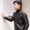Кожаная куртка мужская весна и осень свободная тонкая корейская версия мужская куртка молодежная