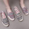 New Women Sneakers Slip On Light Canvas Shoes Summer Breathable Flat Women's Vintage Single Shoes Shallow Mouth Lazy Footwear