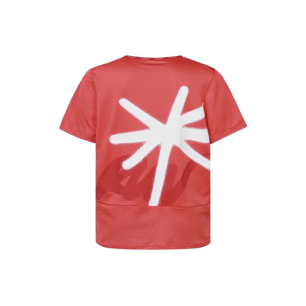 Nike Dri-Fit Wild Run быстросохнущая дышащая беговая футболка мужская красная DD5356-605