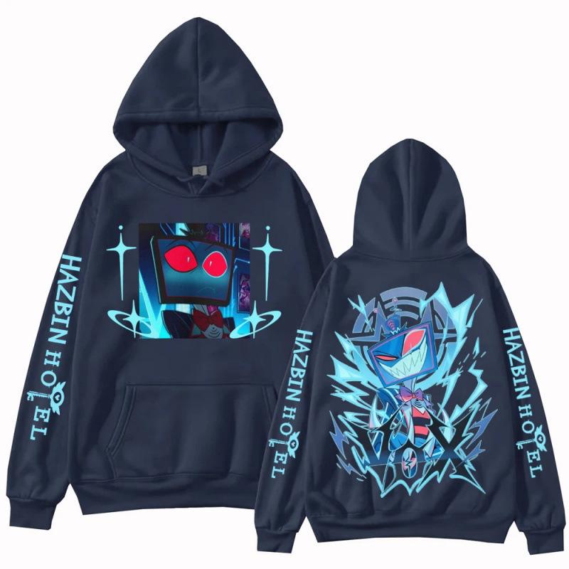 Hazbin Hotel Vox Solo Metal Hoodie Man Woman Har