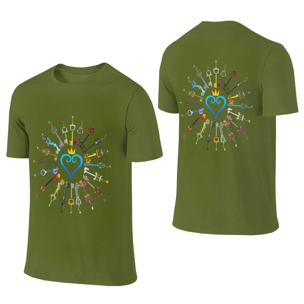 Kingdom Hearts Keyblades Commuting Reversible Tshirt Daily Lazy Durable Shirt