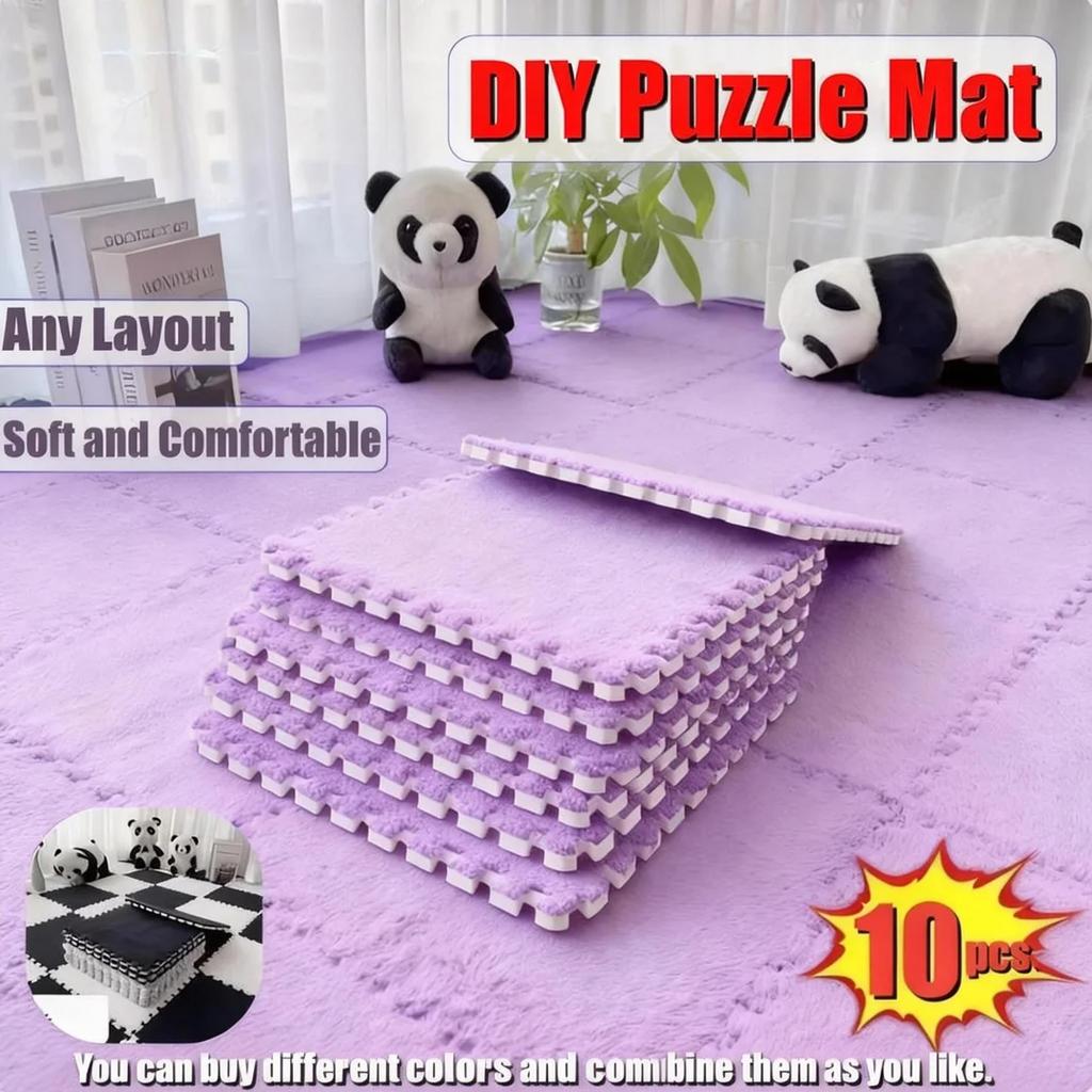 10 шт. Матовый детский коврик Игрушки Плюшевый детский игровой коврик EVA пена Развивающий коврик Пазл Детский мягкий напольный ковер Игровой коврик для ползания