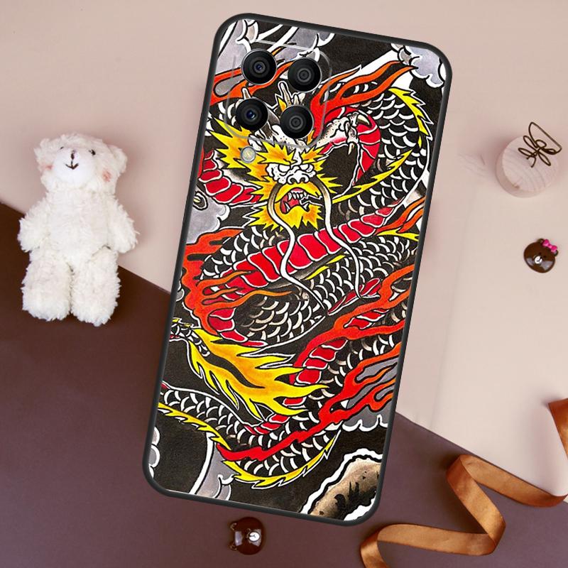 DRAGON TATTOO JAPANESE Чехол Для Samsung Galaxy M13 M54 M34 M14 M56 M36 M16 M31 M11 M53 M12 M32 M52 M35 M55 M15 M06