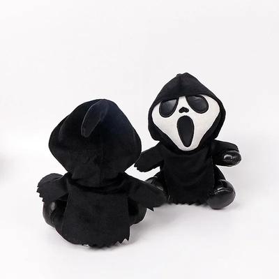 Новая Плюшевая Игрушка Призрачное Лицо 18 см Фигурка Смерти Кукла Ужасов Мягкая Набивная Гримаса Игрушка на Хэллоуин Кукла Декорация на Хэллоуин Подарки