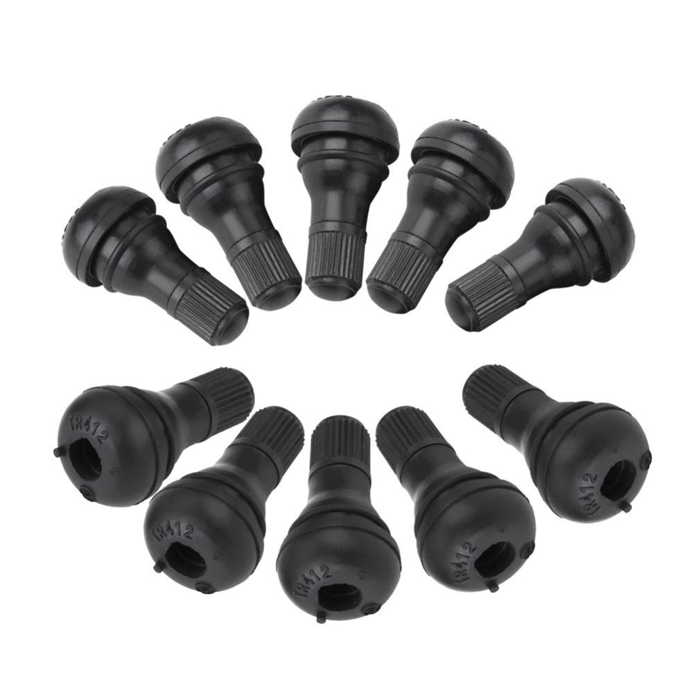 10PCS TR412 Tire Valve Stem Easy Install Tubeless Valve Stem Tire Maintenance And Valve Replacement