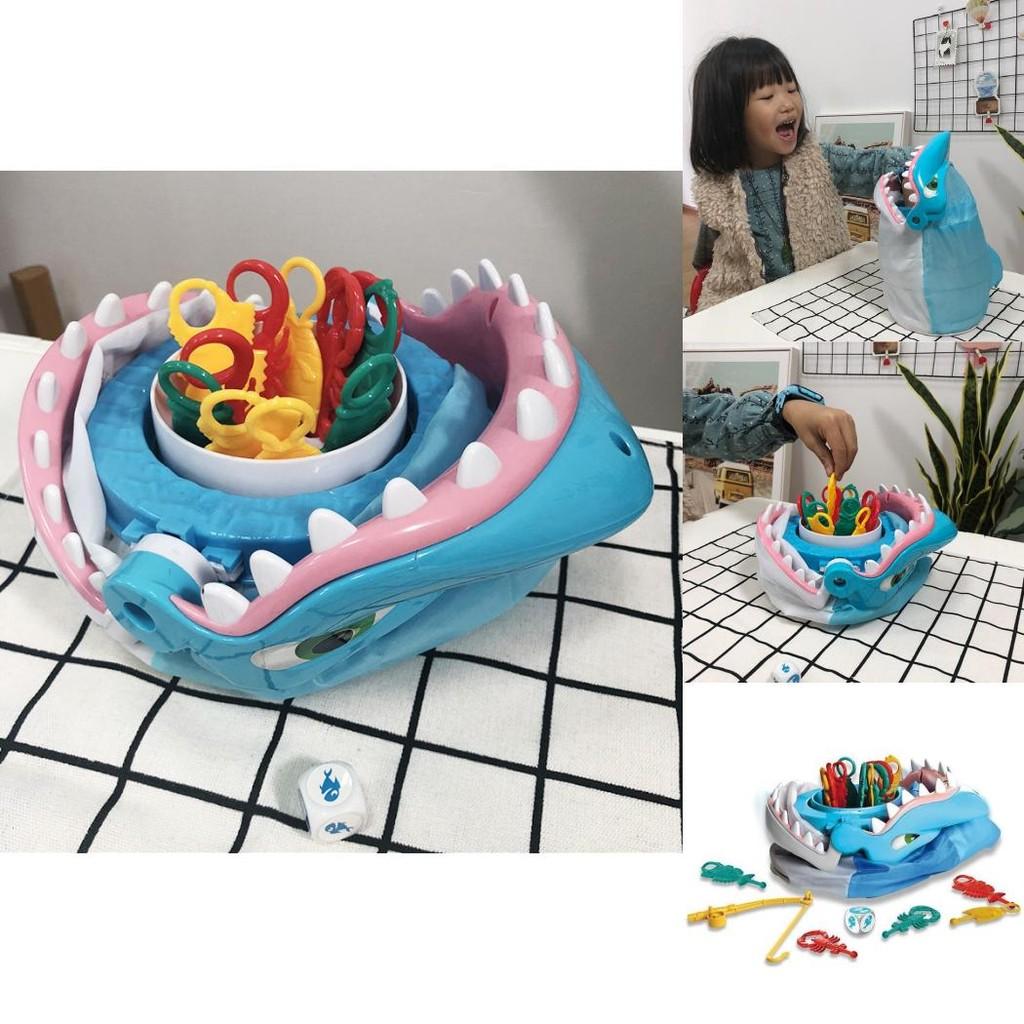 Увлекательный интерактивный семейный игровой набор с очаровательным дизайном акулы для детей и родителей