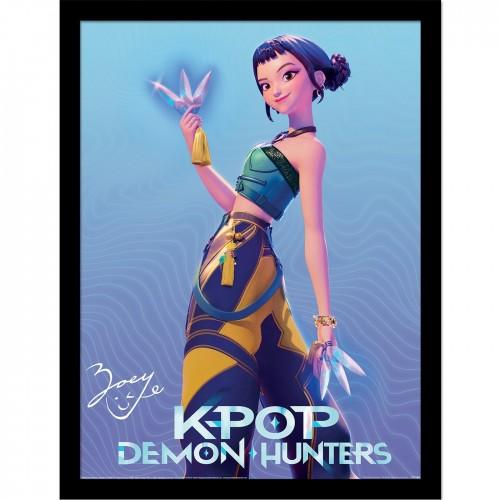 K-Pop Demon Hunters Zoey Framed Poster