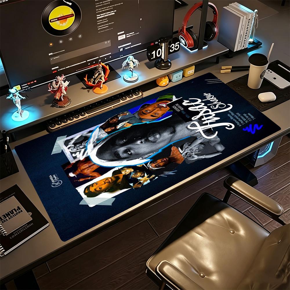 2pac Gaming Mouse Pad Gamer Mousepad HD Print Desk Pad Non-Slip Rubber Bottom Office Desk Accessory